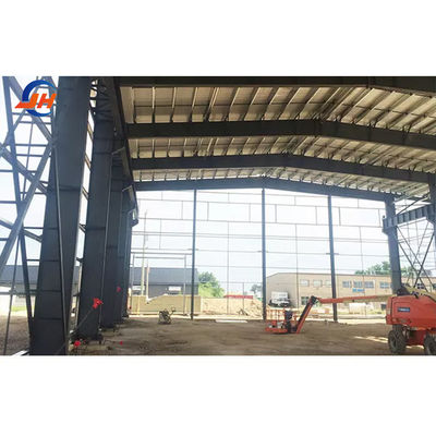 Fabrication de structures en acier Construction Galvanisée entrepôt de suspension préfabriqué à large portée