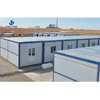 Maison de conteneurs de transport préfabriquée avec fenêtre coulissante en PVC