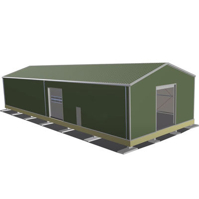 Conception d'un hangar pour bétail lourd, préfabriqué en acier, stable pour l'efficacité des ateliers