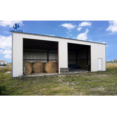 Étagères préfabriquées à gable pour la protection des équipements agricoles