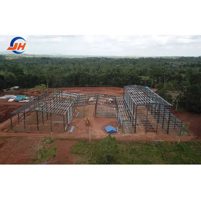 bâtiment de structure en acier léger préfabriqué pour atelier galvanisé