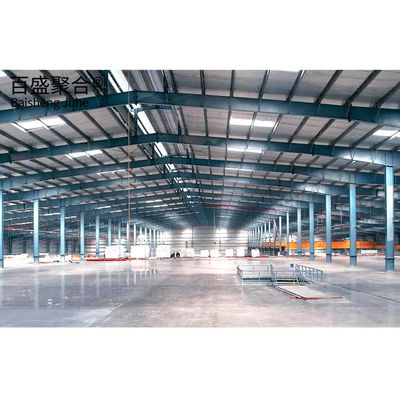 Atelier d'acier utilisant un cadre principal en poutre d'acier en forme de H dans un bâtiment préfabriqué moderne