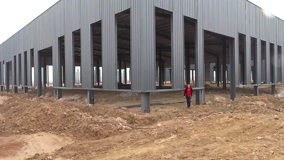 Construction d'un entrepôt de grande largeur pré-construit avec fenêtre en alliage d'aluminium