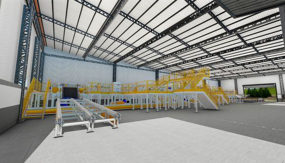 Construction d'un entrepôt de grande largeur pré-construit avec fenêtre en alliage d'aluminium