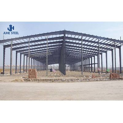 Atelier de construction d'acier entrepôt hangar maison avec poutre H de large portée et poteaux I poutre