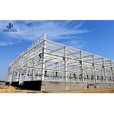 Atelier de construction d'acier entrepôt hangar maison avec poutre H de large portée et poteaux I poutre