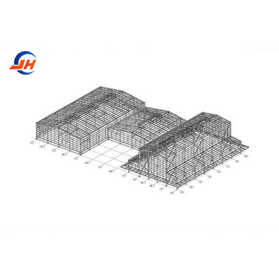 Q235 Q355B Structure de cadre métallique en acier Matériaux de construction préfabriqués pour atelier
