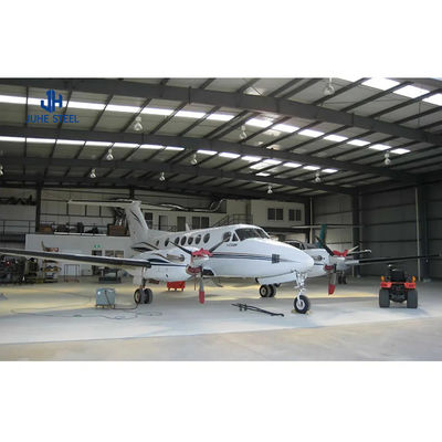 Hangar d'aéronefs à structure en acier préfabriqué abordable avec certificat ISO9001 2008/CE/BV