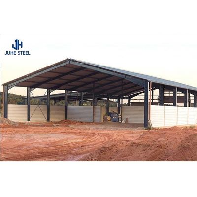 Bâtiment métallique auto-entreposé sur mesure avec structure en acier à faible teneur en carbone Q235B/Q345B