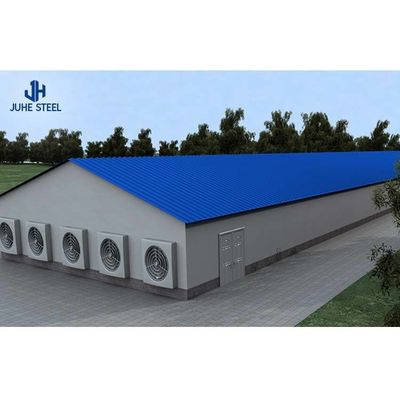 Q235 Q355B Steel Livestock Shelter Poultry Farm La mise en page est conçue par Close House Chicken Farm