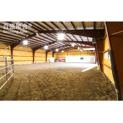 Structure en acier léger Ferme laitière, étable de vache avec qualité Q235/Q345B et installation facile