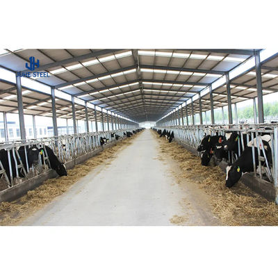 Construction en acier de 2 à 10 m de hauteur Entrepôt préfabriqué avec tuyau de 48 mm