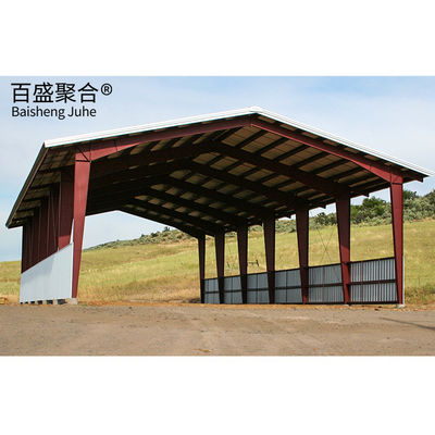 Structure en acier portable soudage grange métallique préfabriquée pour ferme agricole tour de jardin