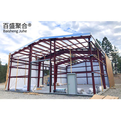 Structure en acier portable soudage grange métallique préfabriquée pour ferme agricole tour de jardin