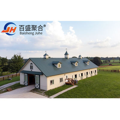 Q235/Q345 Bâtiment d'une ferme avicole en acier à faible teneur en carbone Pour les vaches, les chèvres, les chevaux, les bovins, les moutons