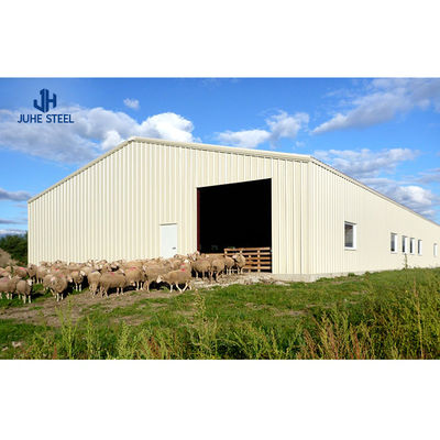 Steel Structural Fabrication Construction Poultry House Shed avec fenêtre en alliage d'aluminium