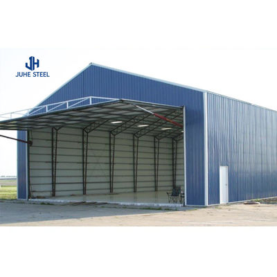 Q235B/Q345B Low Carbon Steel Hangar Shop Frame Design pour la construction de bâtiments en acier