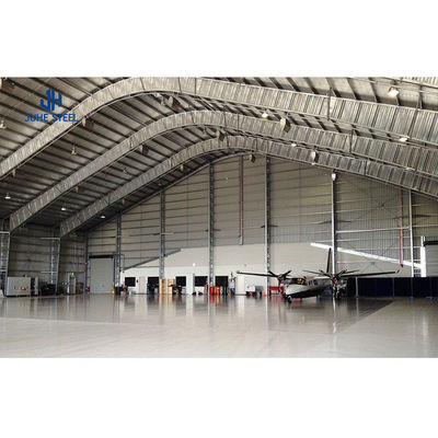 Structure en acier peint Hangar d'avion Shed cadre spatial Hangar d'avion Toit