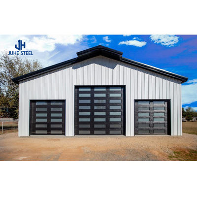 Q235B/Q345B Bâtiment de garage métallique en acier à faible teneur en carbone avec structure préfabriquée