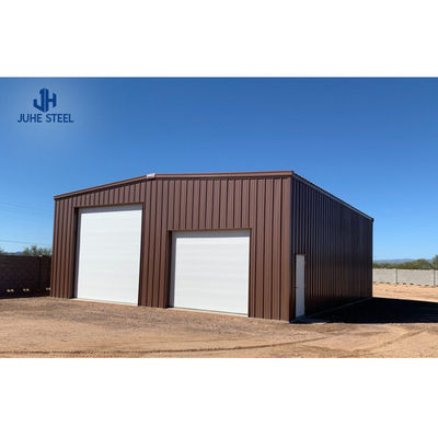 Q235B/Q345B Bâtiment de garage métallique en acier à faible teneur en carbone avec structure préfabriquée