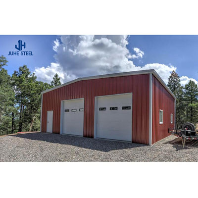 Q235B/Q345B Bâtiment de garage métallique en acier à faible teneur en carbone avec structure préfabriquée