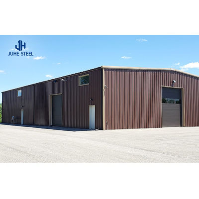 Acier à faible teneur en carbone facile à assembler Carports métalliques Shed Design de toit Structural Steel Garage de voiture