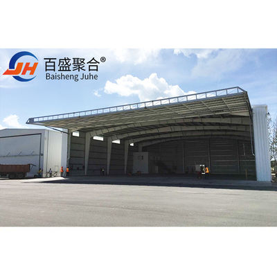 Structure en acier léger préfabriquée à grande portée, toit de hangar d'avion avec norme AiSi