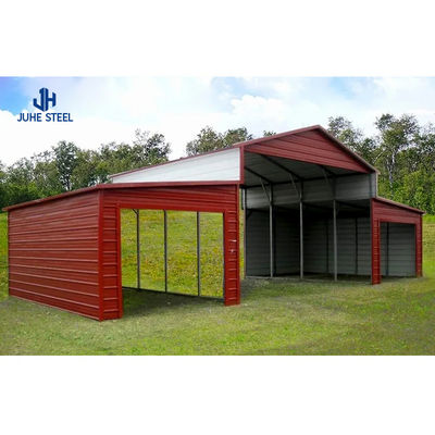 Ferme de construction en acier structurel avec finition peinte et fenêtre en alliage d'aluminium
