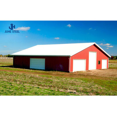 Ferme de construction en acier structurel avec finition peinte et fenêtre en alliage d'aluminium