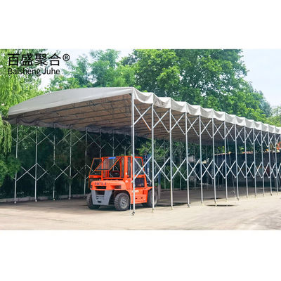 Tente de canopée pliable rétractable extérieure avec une forte résistance aux chocs et une grande taille