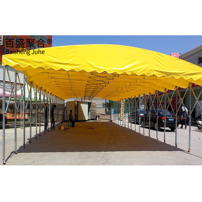 Entrepôt facilité Grand hangar glissant manuel télescopique avec conception flexible