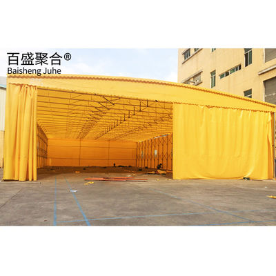 Entrepôt facilité Grand hangar glissant manuel télescopique avec conception flexible