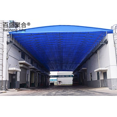 Entrepôt facilité Grand hangar glissant manuel télescopique avec conception flexible