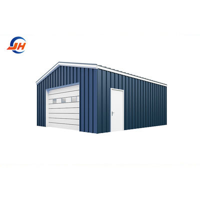 Section principale de la structure Coulmn atelier de cadre en acier pour garage vert en préfabriqué