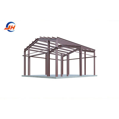 Section principale de la structure Coulmn atelier de cadre en acier pour garage vert en préfabriqué