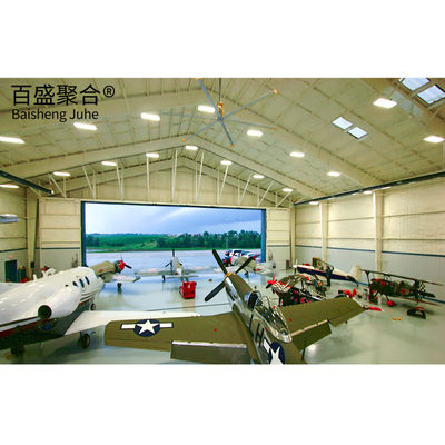 Bâtiment d'atelier de hangar en acier à faible teneur en carbone avec structure en acier préfabriqué multifonctionnelle