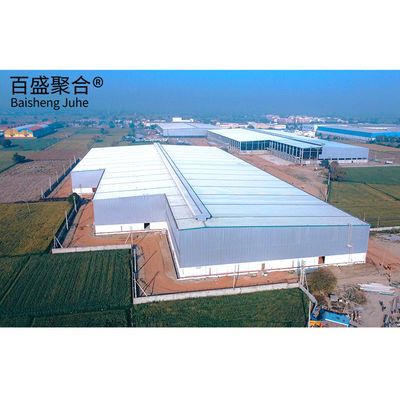 Cadre métallique préfabriqué Q235 Q355B Grade Structure d'acier personnalisée Ateliers usines