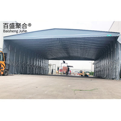 Garage pliable à pousser et à tirer Garage de garage entrepôt de garage Tente imperméable Tente de stationnement mobile
