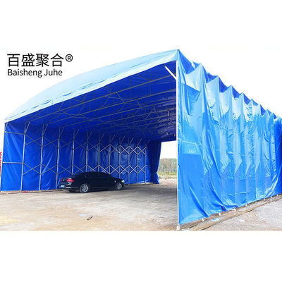 Garage pliable à pousser et à tirer Garage de garage entrepôt de garage Tente imperméable Tente de stationnement mobile