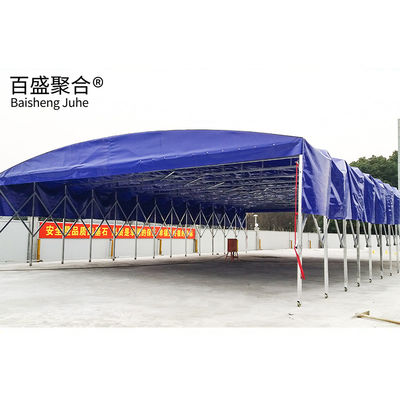 Garage pliable à pousser et à tirer Garage de garage entrepôt de garage Tente imperméable Tente de stationnement mobile