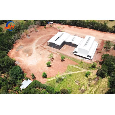 Entrepôt préfabriqué en acier de grande portée, de poids léger, pour bureau, hôtel ou stock