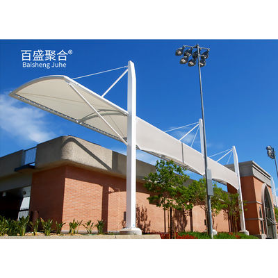 PVC PVDF PTFE Auto ombre de soleil Carport Membrane de l' ombre de soleil Pour l' extérieur