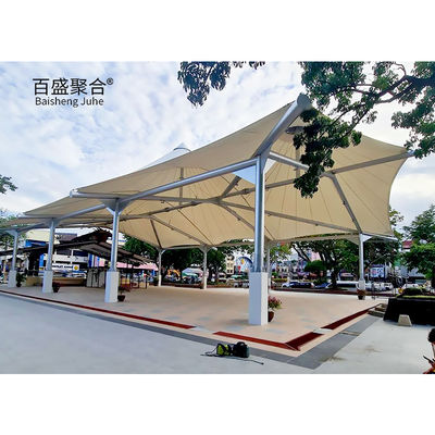 800-1300GSM Tissu revêtu de PVC Membrane architectural Structures d'ombre de membrane de traction