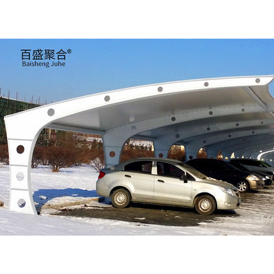 Fabrique à membrane de traction PVDF PTFE Grand cadre en acier Tolérance automatique pour 3 voitures Parking