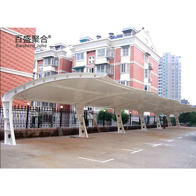 Fabrique à membrane de traction PVDF PTFE Grand cadre en acier Tolérance automatique pour 3 voitures Parking