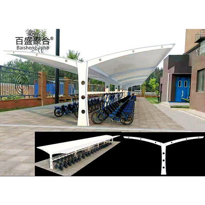 Fabrique à membrane de traction PVDF PTFE Grand cadre en acier Tolérance automatique pour 3 voitures Parking
