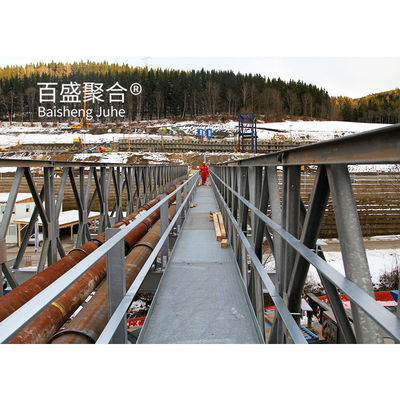 Pont métallique pour piétons Pont piétonnier en acier pour une seule voie Largeur 4,2 m