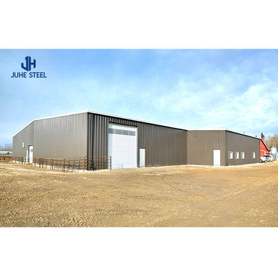 Structure de fenêtre en acier en alliage d'aluminium Cadre métallique préfabriqué Entrepôt pour stockage
