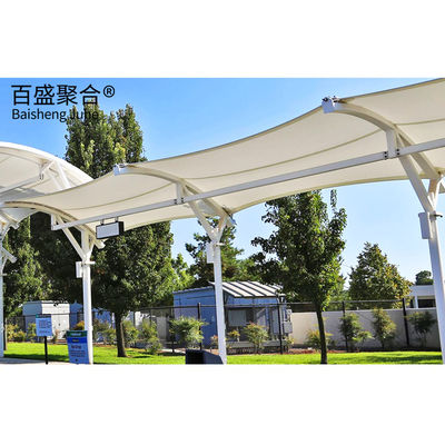 Tissu architectural en PTFE Tente ombrage de cabane Structure de membrane de traction pour le paysage