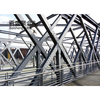 Ponte en acier avec cadre modulaire HD200 portable préfabriqué avec une longueur totale de 15 à 60 m